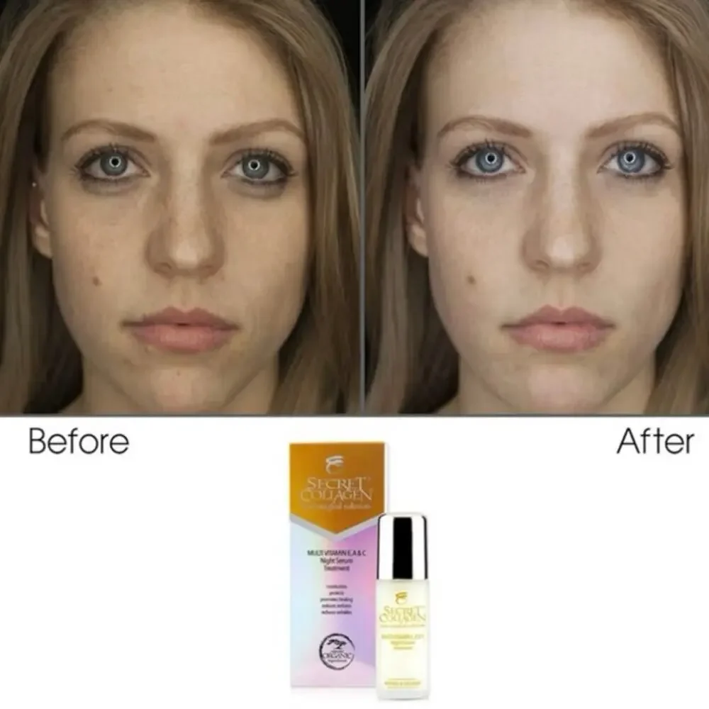 Secret Collagen Vitamin E A C Night Serum with Retinol‎ Firming Hydrating NEW